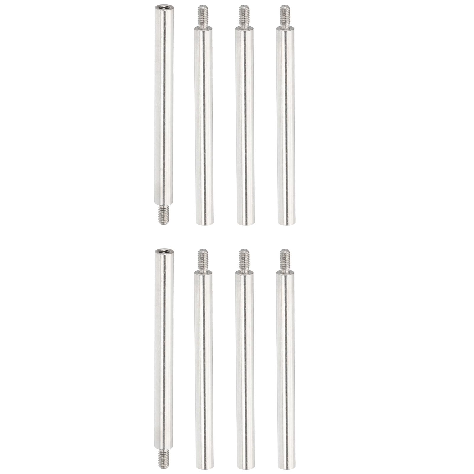 PATIKIL 8 Pcs M3x60+6mm Stainless Steel Standoff Extension Posts Screws,Metric Male Female Thread Adapters Spacer for PCB,Quadcopter Drone,Computer & Circuit Board Assortment Kit