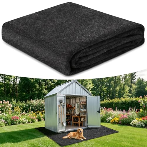 All-Weather Shed Floor Mat - for Outdoor Storage Shed and Shed with Floor 2.5mm Thick Waterproof Design Non-Slip Long-Lasting Protection (5.2 * 3.2ft)