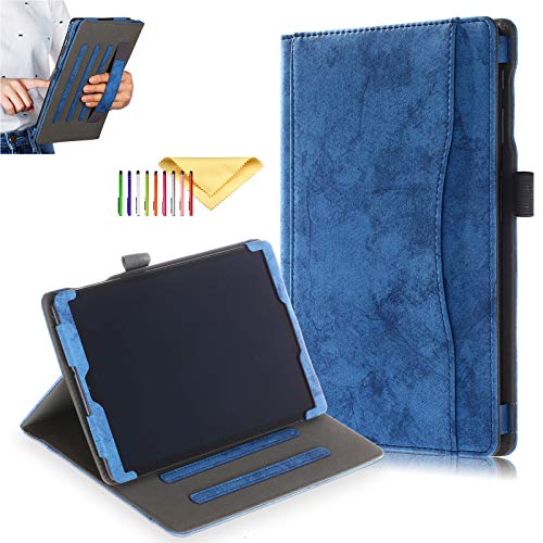 Cookk Galaxy Tab A 10.1 Inch Case 2019 T510 / T515, [Full Protection] [Hand Strap] [Multi-Angel Stand] [Front Wallet] PU Leather Cases Covers for Samsung Galaxy Tab A 10.1