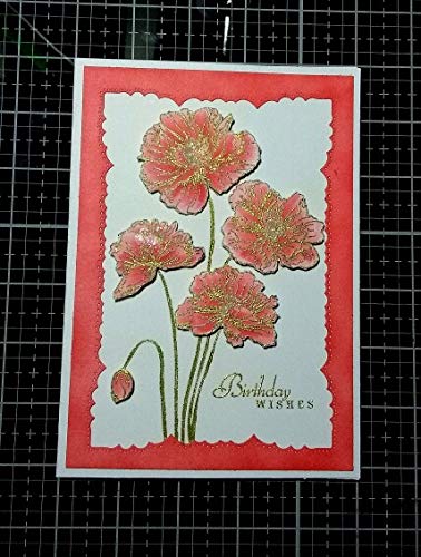 arriettycraft Flowers Poppy Budding Poppies Stamp Rubber Clear Stamp/Seal Scrapbook/Photo Album Decorative Card Making Clear Stamps - Thumbnail 2