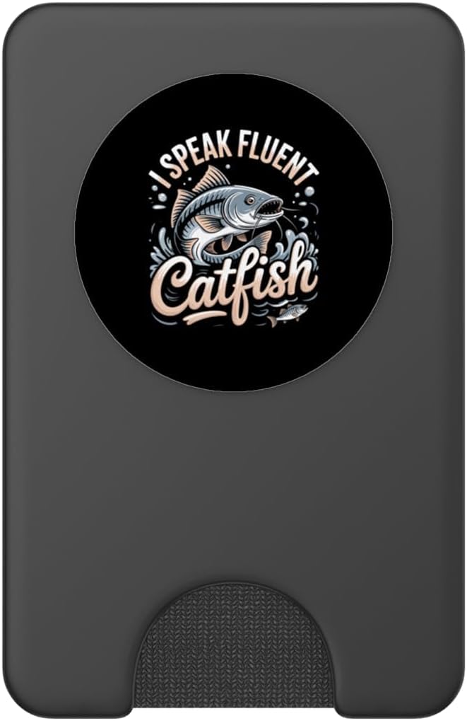 I Speak Fluent Catfish PopSockets PopWallet for MagSafe image 2