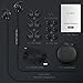 AMIR Criacr Bluetooth Headphones, Wireless Sport in-Ear Earbuds with Ergonomic Design, Hi-Fi Stereo Sound Noise Reduction Microphone-Black, Sweatproof Waterproof Earphones with Magnetic Attachment