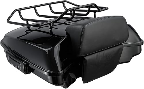XFMT baúl para motocicleta, para equipaje, 5.5pulgadas de profundidad, color negro