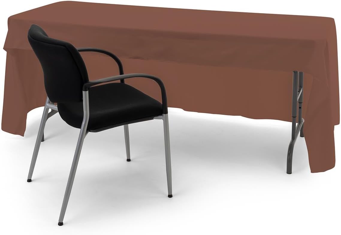 Displays2go 3-Sided Event Table Cloth with Open Back Design (3S6BR)