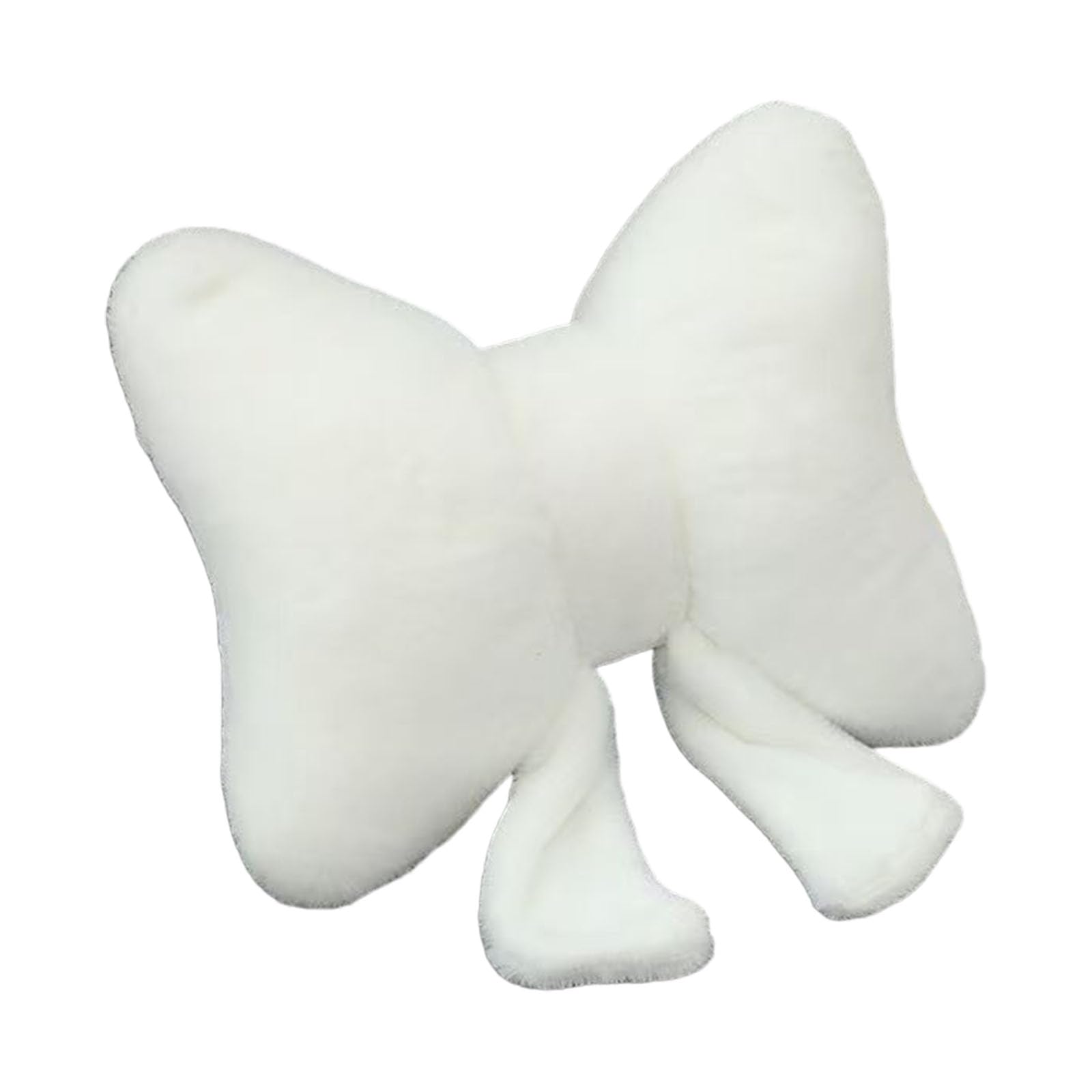 YROHGKPN Modern Bowknot Shape Back Cushion PP Cotton Filled Plush Fabric Throw Pillow for Window Seat Reading Corner Soft Stuffed Pillow