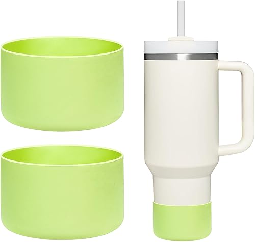 Vista 59 de WK IEASON 2 Pcs Tumbler Bottom Protector Boot for Stanley Quencher Adventure 40oz & Stanley IceFlow 20oz 30oz, Stealth Landing-2.83inch Bottom