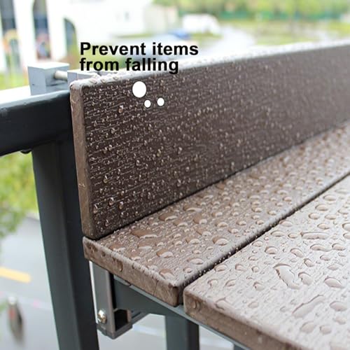 Table de balcon murale pliante pour optimiser l'espace des petits balcons