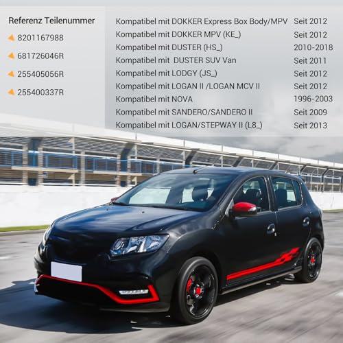 Gedlex Lenkstockschalter Blinkerschalter für Dacia Lodgy, Blinkender Steuerschalter für Dokker Logan Sandero, Auto Blinkerschalter 8201167988 681726046R 255405056R 255400337R