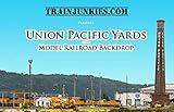 Union Pacific Yards N Scale Model Railroad Backdrop