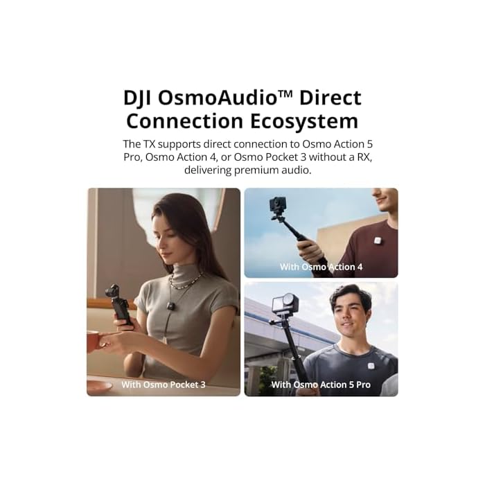 DJI Mic Mini Wireless Microphone for Camera/iPhone/Android - Image 6