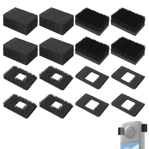 Mic Wind Muff for Insta360 X4, Insta360 X3 Camera Accessories Microphone Pop Filter Furry Foam Soundproofing Noise Reduction, Enhancement of Sound Quality (4 Sets)