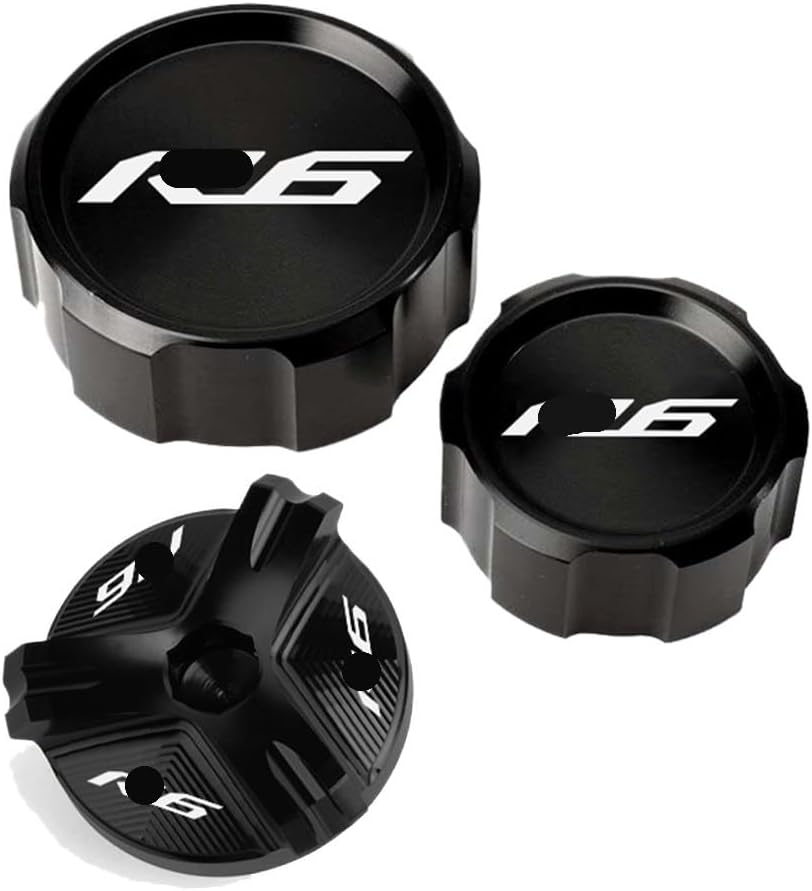 Motorcycle Oil Filler Caps, Front Brake Clutch Fluid Reservoir Cover Cap For Ya&maha YZFR6 YZF-R6 YZF R6 2010-2023 2022 2021 2020 2019 Motorcycle Accessories