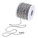 Price comparison product image IPOTCH Unfinished Bulk Stainless Steel Chains Cable Link Chain For Men Women DIY Beading Arts And Crafts, Handmade Jewelry, Key Chains, Dog Tags - 12m x 2mm