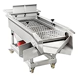 Construcción duradera: marco de acero inoxidable 304 totalmente soldado y piezas de contacto para resistencia a la corrosión y cumplimiento de las normas GMP. Tablas de pantalla reforzadas con malla de acero inoxidable de alta resistencia o placas perforadas.