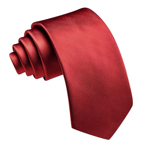 Image of Barry.Wang Silk Men Ties Formal Stripes Necktie and Tie Clip for Wedding Party Business Fashion Classic