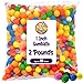 Gumballs 1 Inch - 2 Pound Bag - Gum Balls For Gumball Machine - Gumballs Bulk - Gum Ball Machine Refill - Assorted Fruit Flavor - Bubble Gum