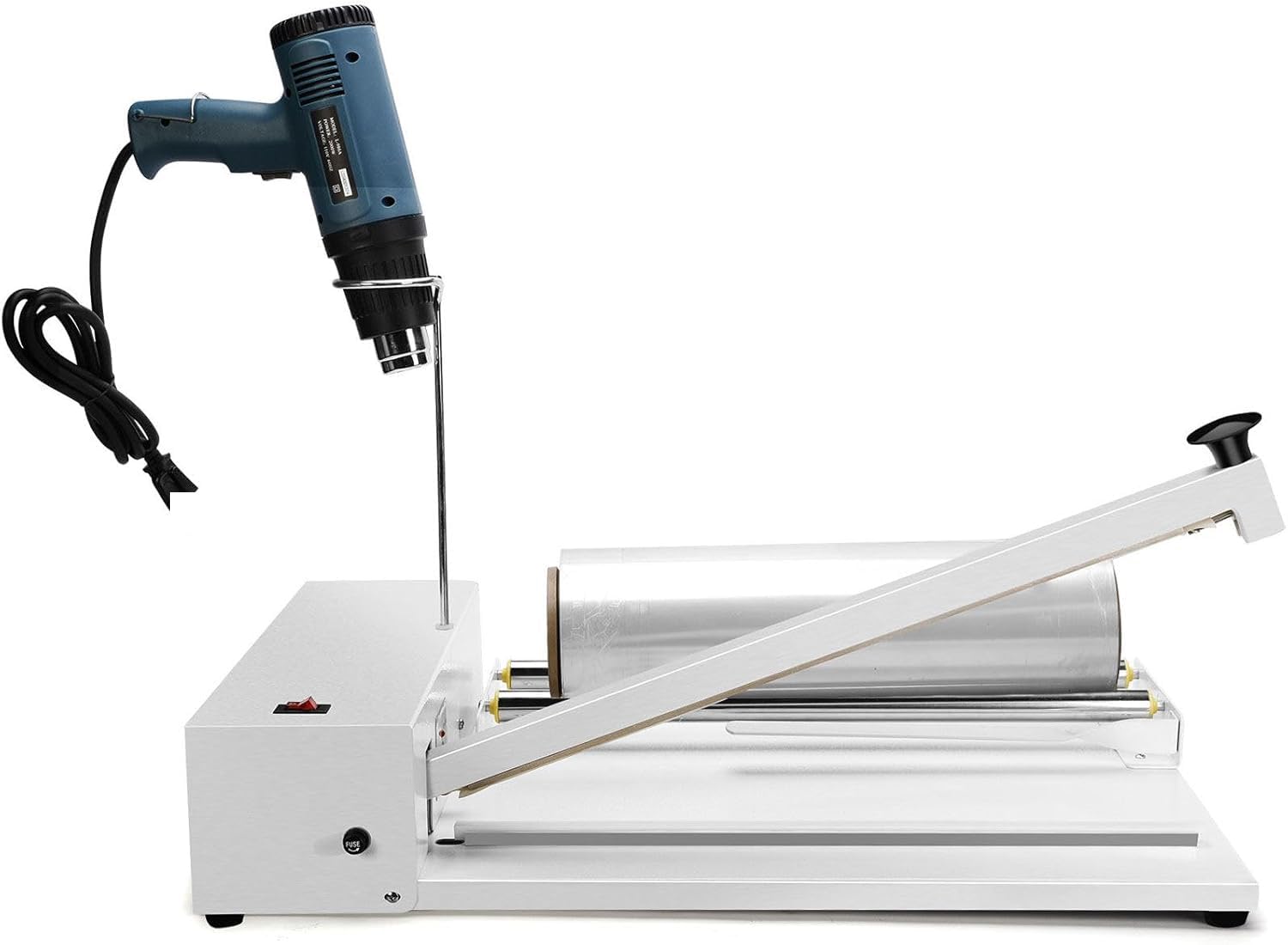 YXYLJOZ Commercial Shrink Wrap Machine with Heat Gun Kit - Industrial Heat Sealer for Packaging, Professional Film Wrapper for Businesses (45cm)