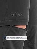 Schöffel Damen Pants Ascona Zip Off, leichte und komfortable Damen Hose mit optimaler Passform, flexible Outdoor Hose für Frauen, asphalt, 38