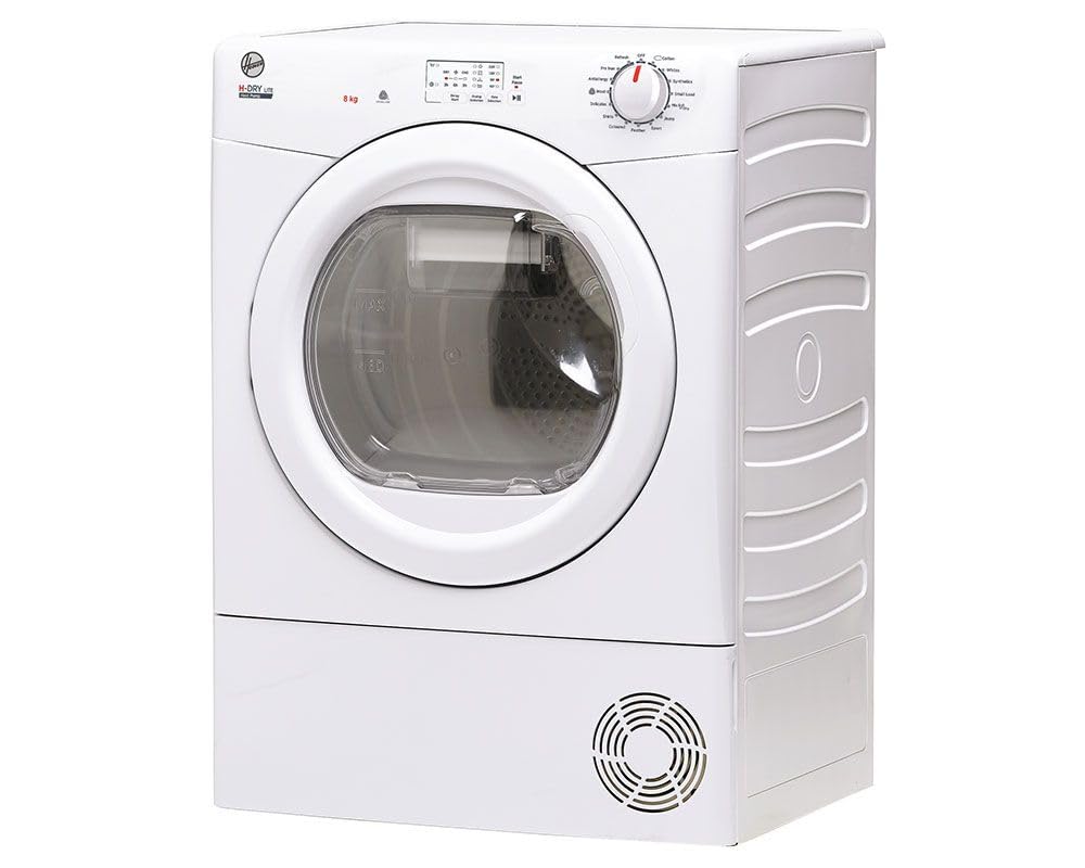 Hoover H-DRY 300 HLEH8A1LE 8KG Capacity, Front Load,A+ Energy,14 Programmes, Sensor Dry, Anti Allergy, Freestanding Heat Pump Tumble Dryer - Inside Water Container - White - HxWxD(cm) 85x60x59 — view 2