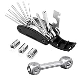 Dog Bone Mini Pocket Size Hexagon Wrench Craftsman Metric Wrench Multi-tool 10-in-1 Repair Bicycle Wrench Riding Tool, Portable Handy Bone Tool, Perfect Bike Accessories for Riding Cycling Daily Using