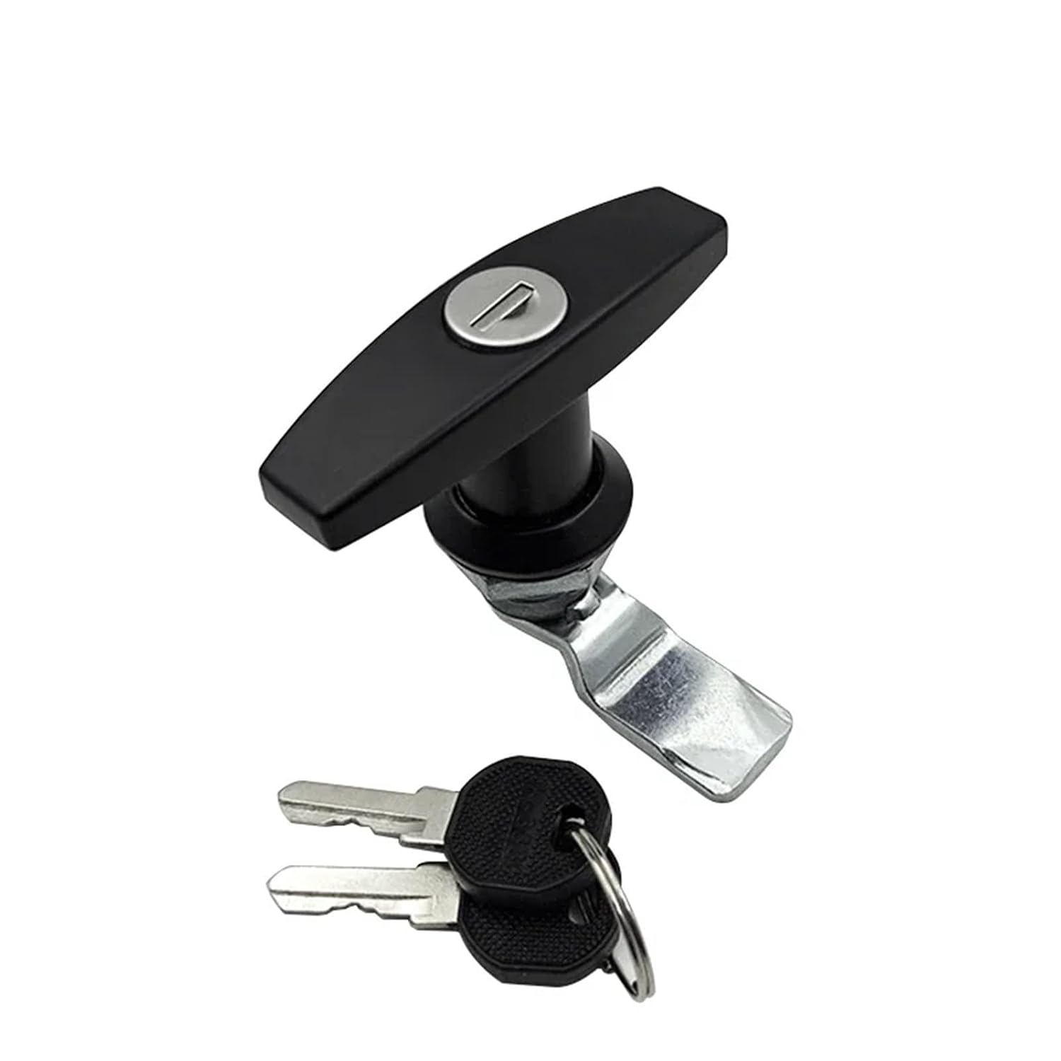 Handle Lock Rear Fixing T Tool Box Garage Door with Keys Industrial Cabinet for Trailer Caravan Canop Replacement 1Pcs