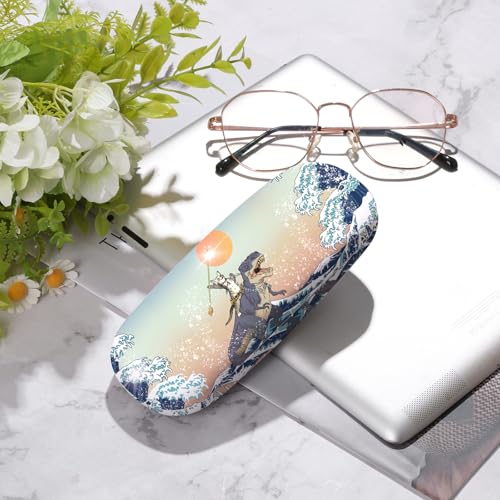 Image of Glasses Case Hard Shell,Portable Protective Eyeglasses Case, Eyeglass Holder Box with Cleaning Cloth,for Women Men
