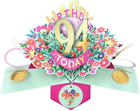 Happy 40th Birthday 40 Today Pop-Up Greeting Card Love Kate's Pop Up Cards Her POP215MC40 POP215MC40