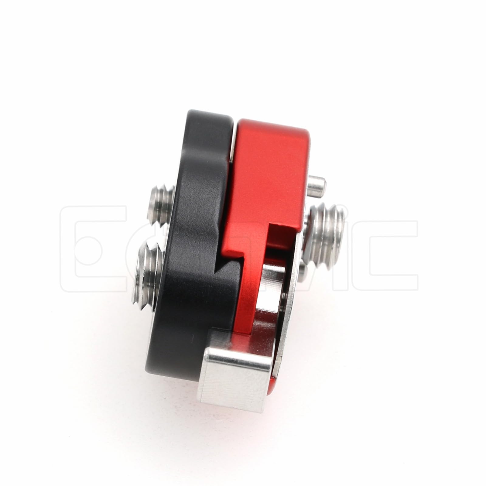 Eonvic 3/8" Screws Mini Quick Release Plate Lock Mount for ARRI RED Camera Monitor Camera Tripod LCD Monitor Magic Arm (Red) - Image 3