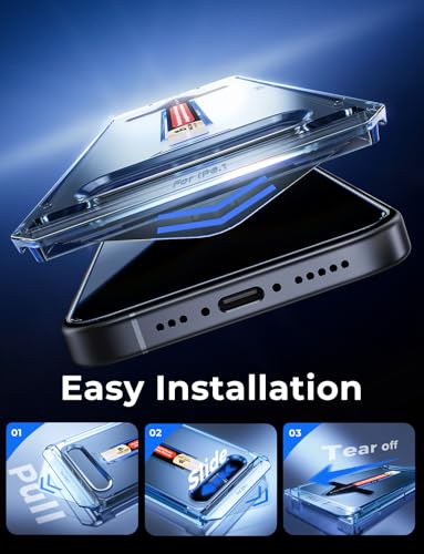 Image of MAGIC JOHN for iPhone 16e Privacy Tempered glass Screen Protector 6.1 inch