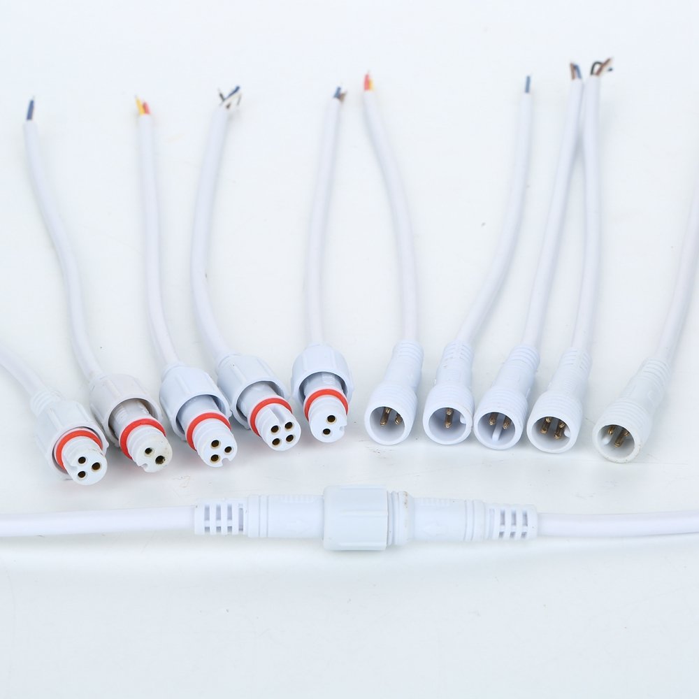 XUNATA 5 Pairs 2-Pin Waterproof LED Connectors - IP65, With 40cm Pigtails, For LED Strip Lights (White) - View #7