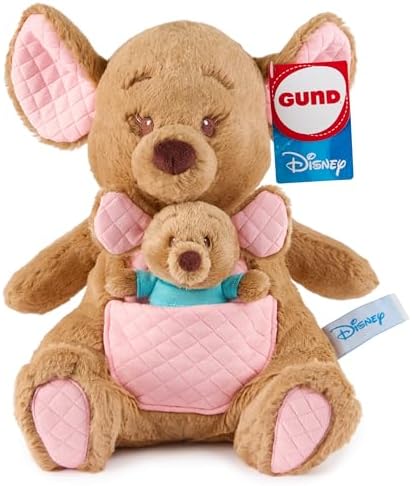 GUND Disney Official Kanga and Roo Oh So Snuggly Plush, Winnie Th...