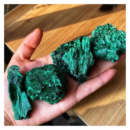 Pierre brute cristal de malachite roche cube clastique décor - 7