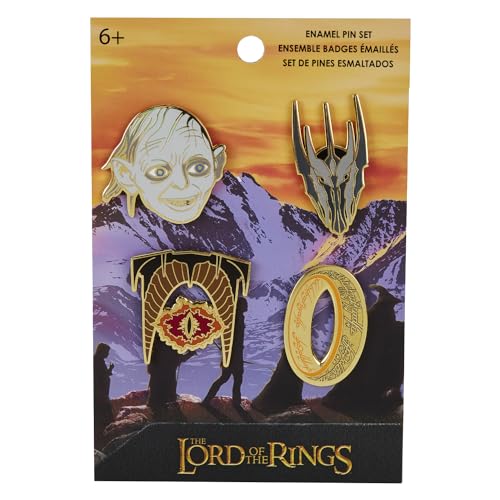Loungefly WB The Lord of the Rings 4-Pack Pin Set, Amazon Exclusive