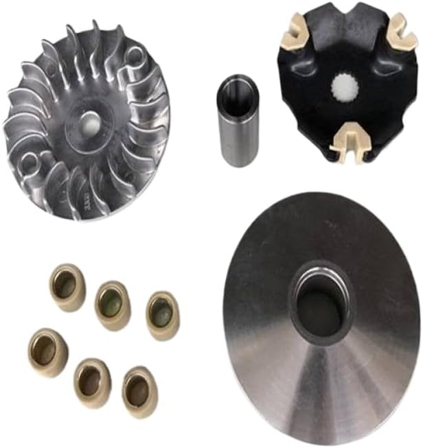 Motorcycle Scooter Variator Weight Rollers And Variator Fan Compatible With V125 AD125 UZ125 UM125 33G Lindy 4 Stroke Replacement Parts