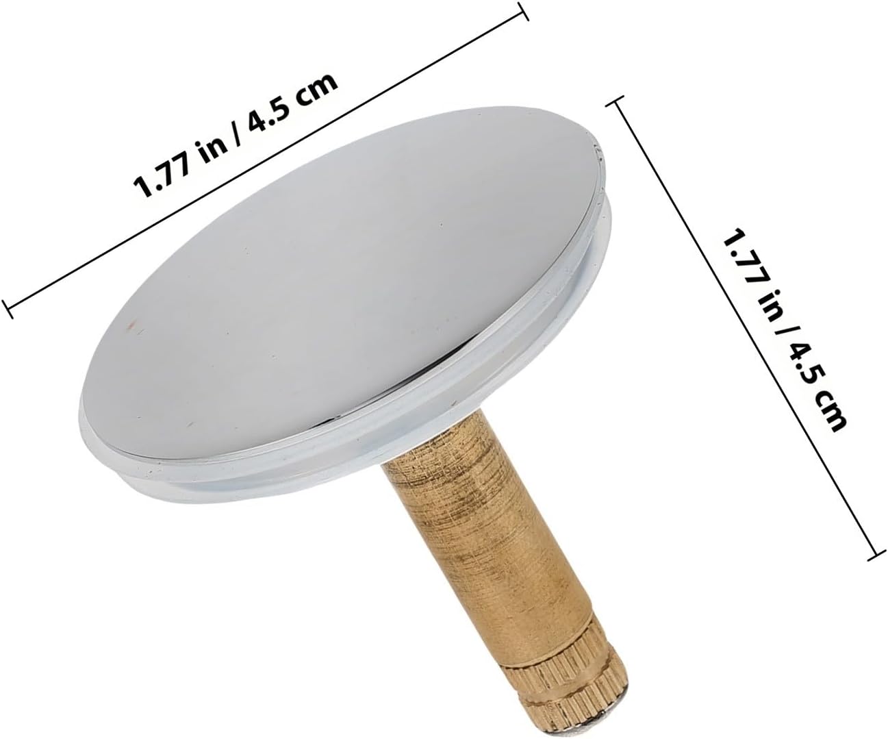 Rotatable Bathtub Drain Plug Tub Stopper with Brass Umbrella Seal Cover Bathroom Drain Stopper Replacement for Bathtub Accessories