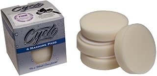 Cyclo (72-110x4-4PK) White Foam Finishing Pad with Loop, (Pack of 4)