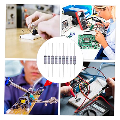 Resistencias de ohm para proyectos electrónicos DIY: componentes PRETYZOOM con terminal axial 6