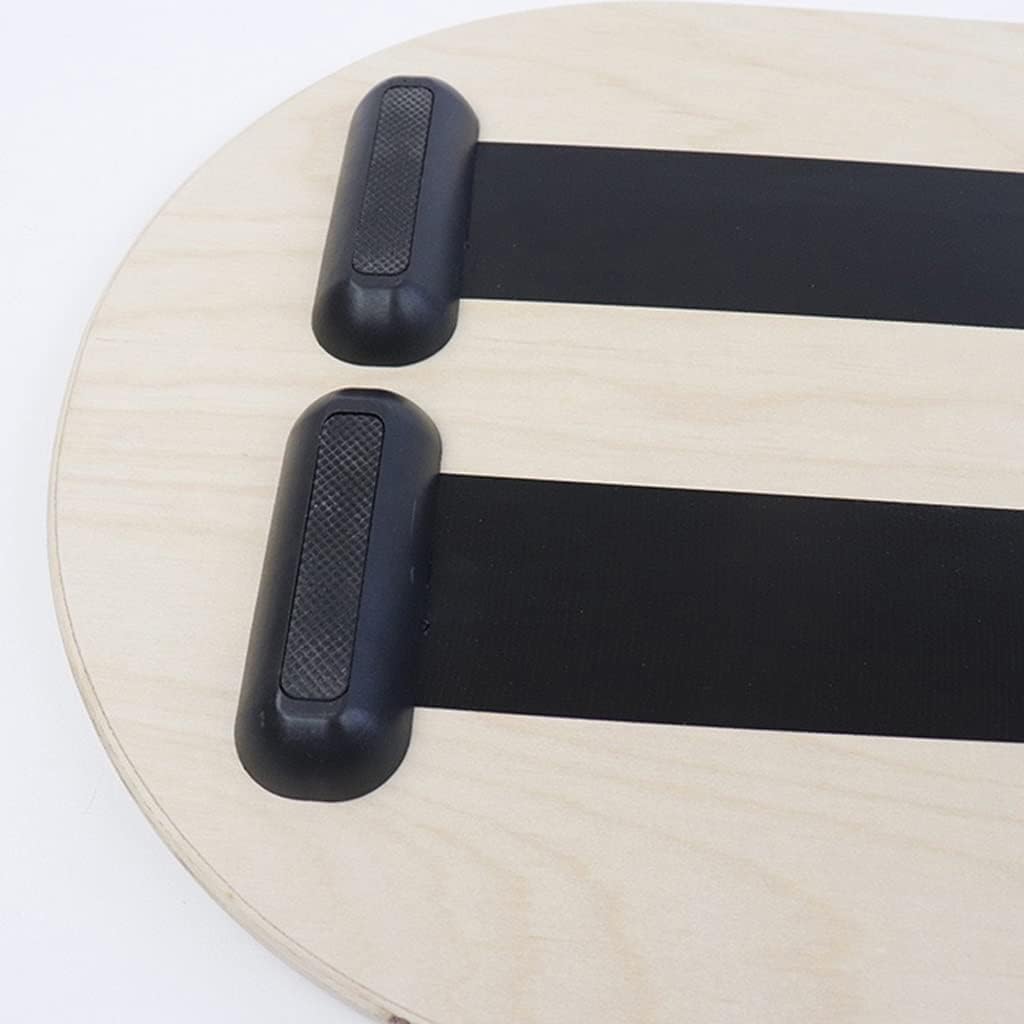 Balance Board Core Workout Yoga Twister Wobble Plate Abdominal Waist Leg Muscle Training 74cm Wooden Deck