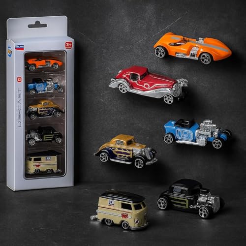 Image of Royals hub Model Alloy Vehicle Model Vintage Metal Cars 6 Pcs Vehicles, Car Play Set for Toddlers,Boys Die-Cast Car Set, Birthday Decorations Gift Movie Vehicle Racing for Kids