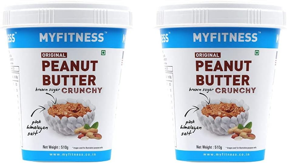 MYFITNESS Original Peanut Butter Crunchy 510g (Pack of 2)