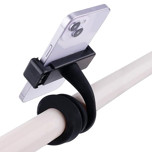 Miniatura 1 de Soporte de teléfono para cochecito de bicicleta, soporte flexible para cochecito de bicicleta con agarre de brazo antideslizante, abrazadera de