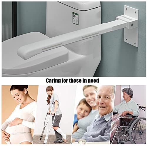 Barra de agarre plegable para inodoro, soporte de seguridad de acero inoxidable, capacidad de 200 kg, mango de ducha antideslizante, diseño de ahorro de espacio, accesorio de baño moderno con luz