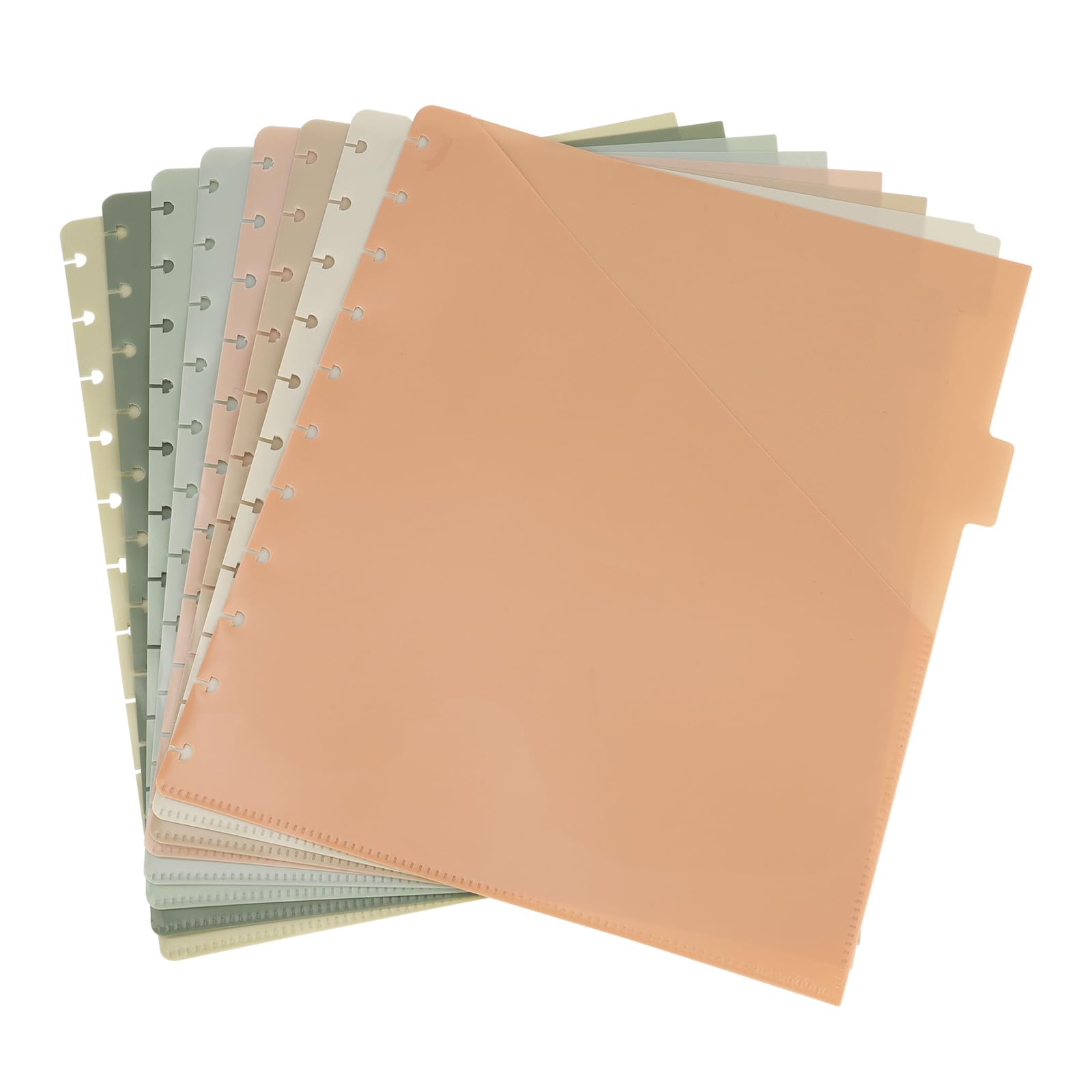 Gosknor 8-Pack Discbound Notebook Dividers with Pockets