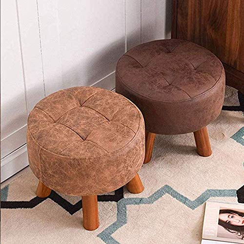 Tabouret maison salon canapé banc en bois marron pour coiffeuse