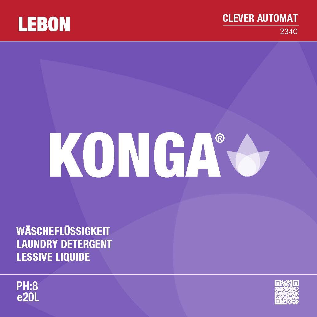 Konga Clever Automat - Detersivo a pH neutro, concentrato liquido per lavatrici automatiche, 20 litri, fragranza White Oud