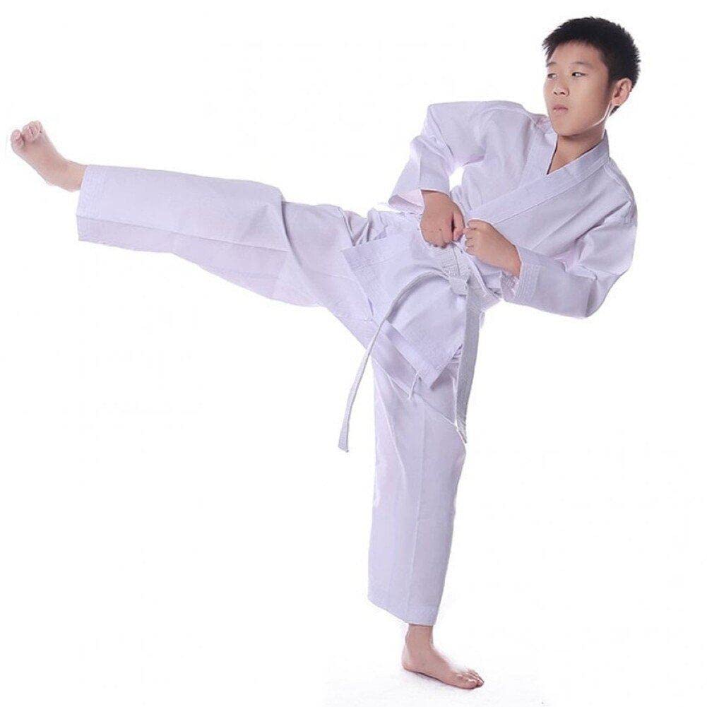 Uniforme de karaté et taekwondo enfant avec tenue d'entraînement sportive complète