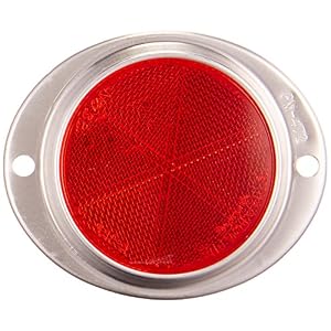 Peterson Manufacturing V472R Red 3″ Aluminum Oval Reflector