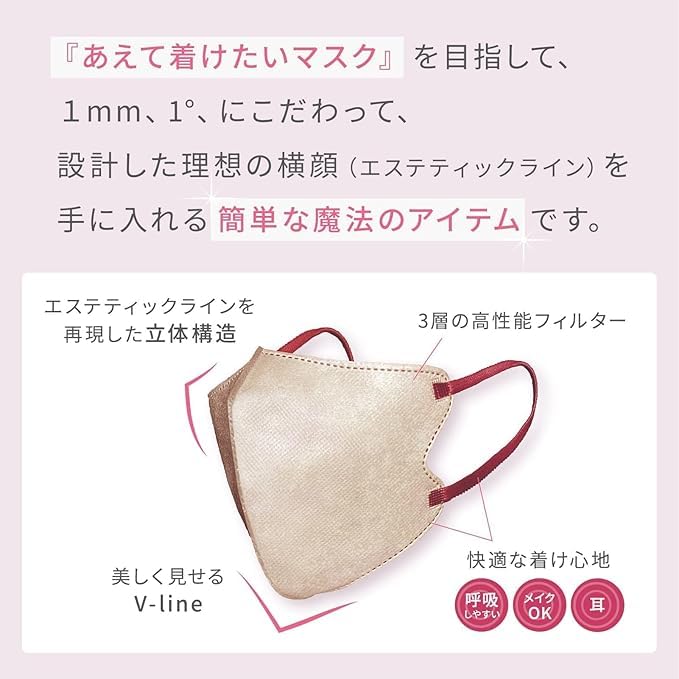 Amazon.co.jp: マスク習慣 E-line MASK イーラインマスク ベリータルト