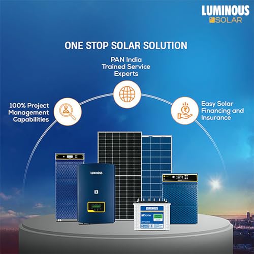 Image of Luminous SOLARVERTER PRO 10.1KVA ECO - Hybrid Solar Inverter, 120V, Pure Sine Wave, Smart Energy Management, High Efficiency, 2 Years Warranty, Ideal for Homes, Businesses & Off-Grid Solar Systems