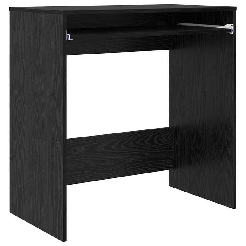 Eleganz Escritorio para oficina grande, aspecto de roble negro, 77,5 x 43 x 79 cm, material de madera, mesa de oficina para puestos de trabajo, duradera y elegante